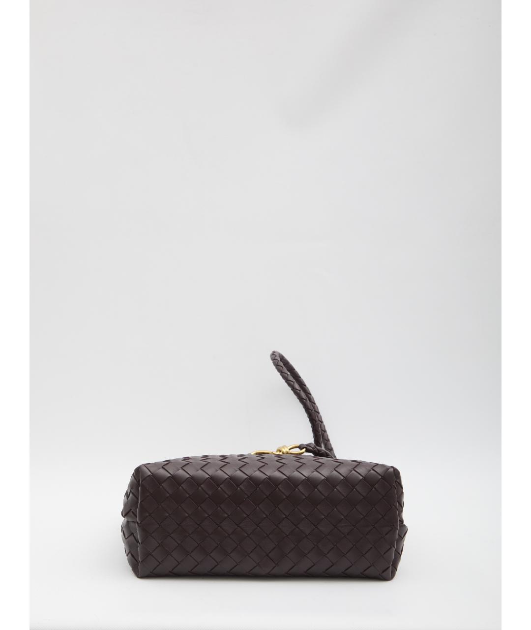 BOTTEGA VENETA Бордовая кожаная сумка через плечо, фото 3