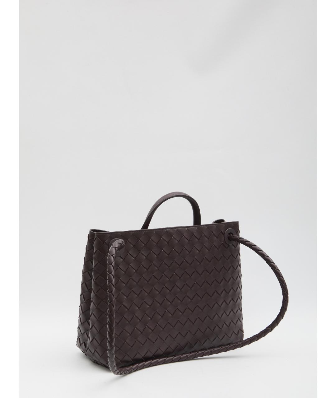 BOTTEGA VENETA Бордовая кожаная сумка через плечо, фото 2