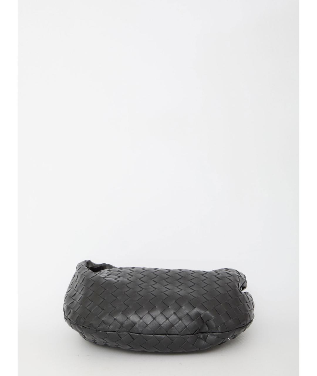 BOTTEGA VENETA Черная кожаная сумка через плечо, фото 3