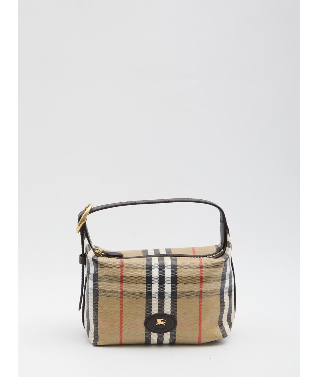 BURBERRY Бежевая сумка с короткими ручками, фото 5