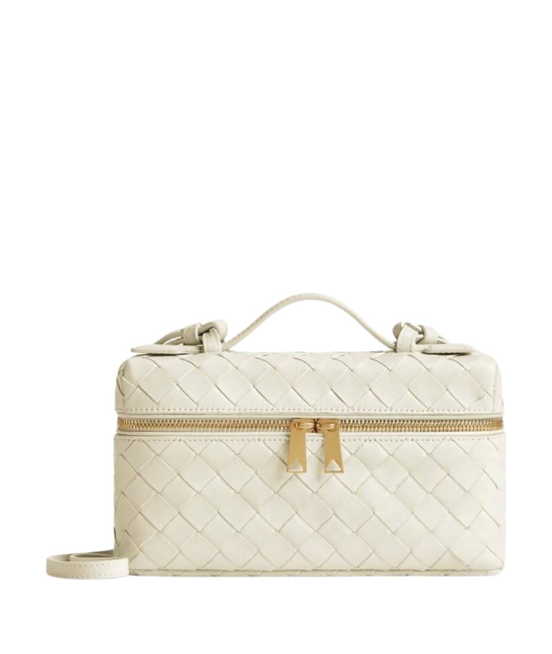 BOTTEGA VENETA Бежевая кожаная сумка через плечо, фото 1