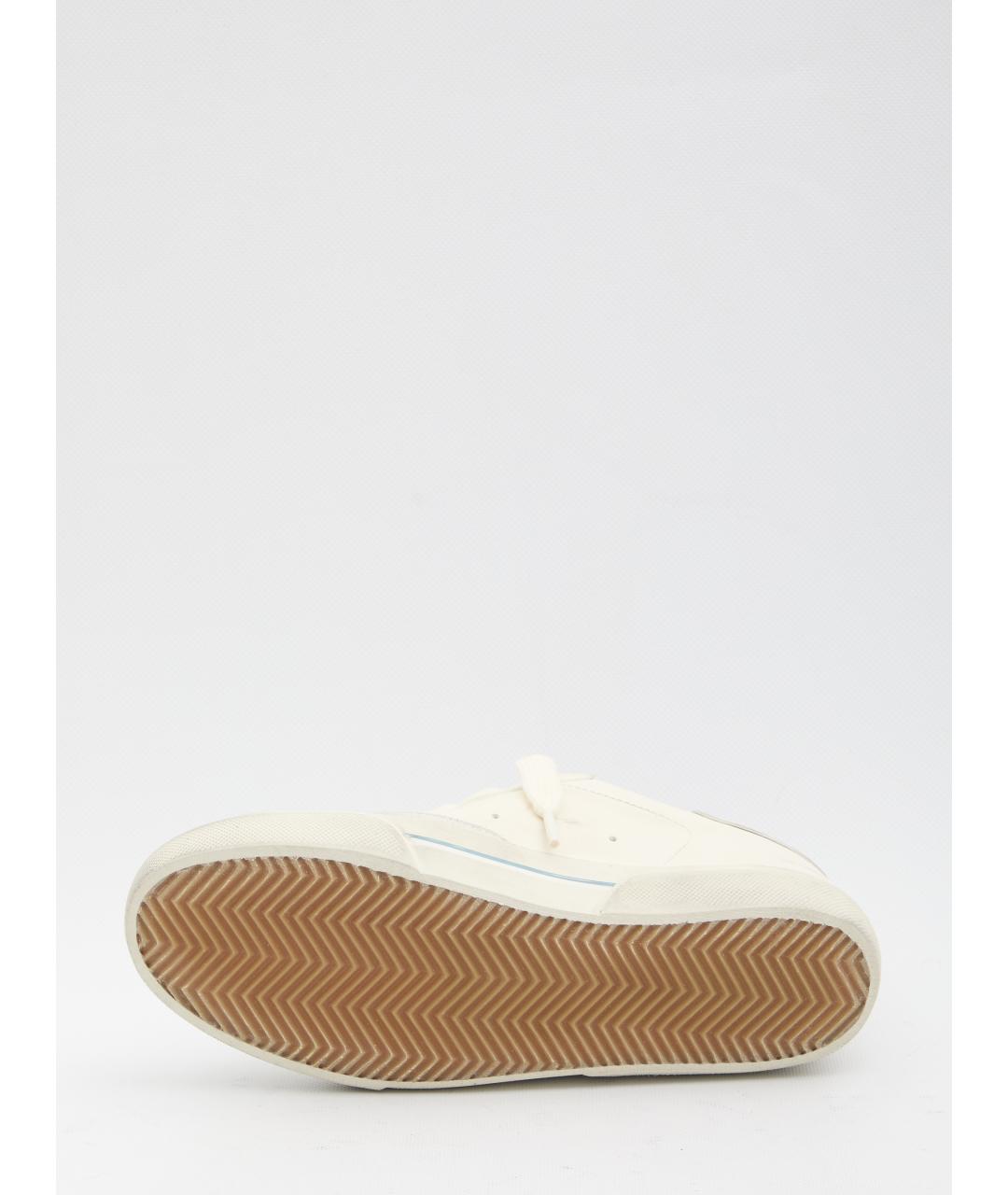 GOLDEN GOOSE DELUXE BRAND Белые кожаные низкие кроссовки / кеды, фото 4