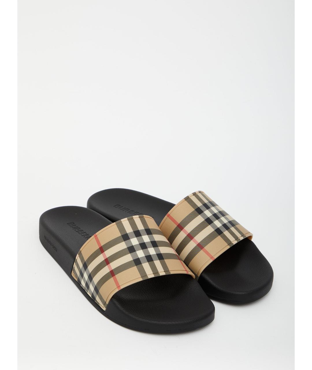 BURBERRY Бежевые сандалии, фото 5