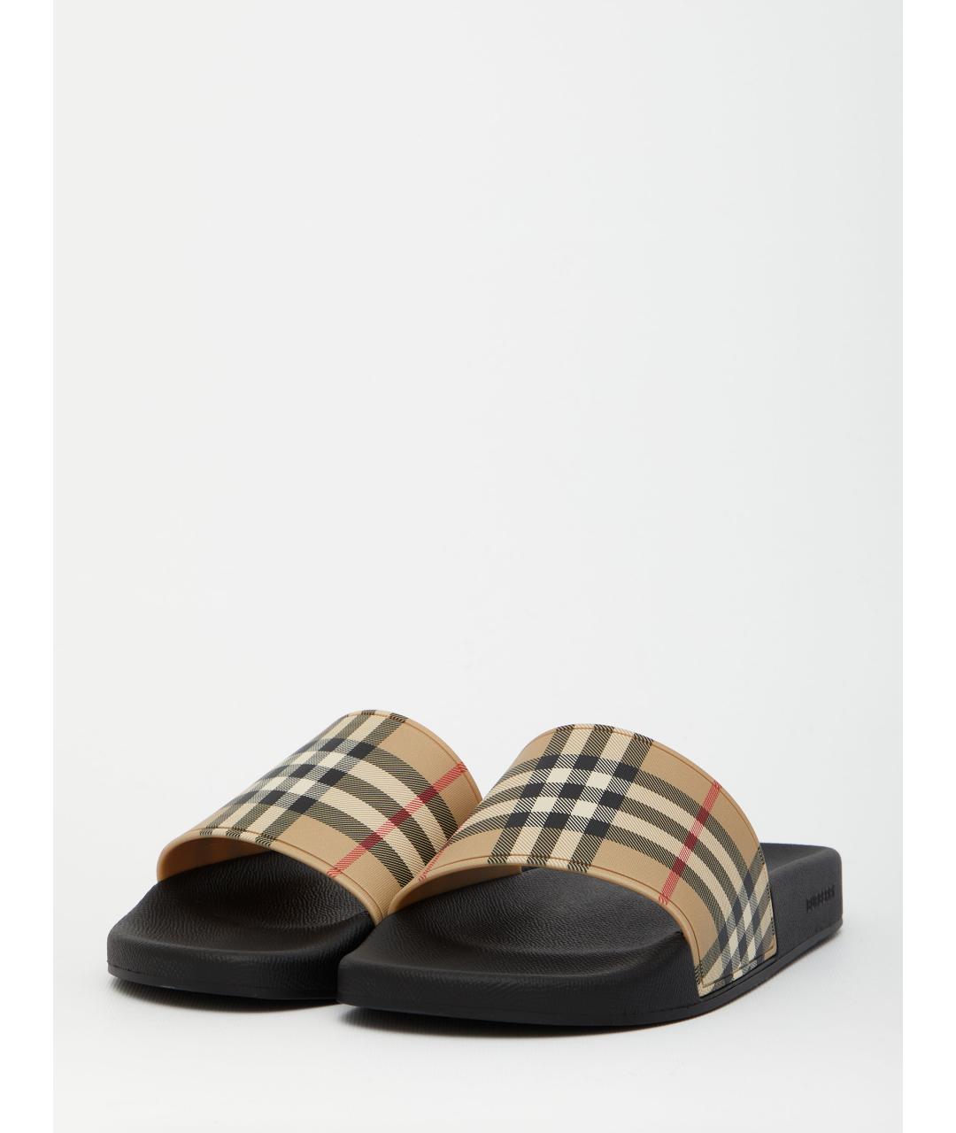 BURBERRY Бежевые сандалии, фото 2