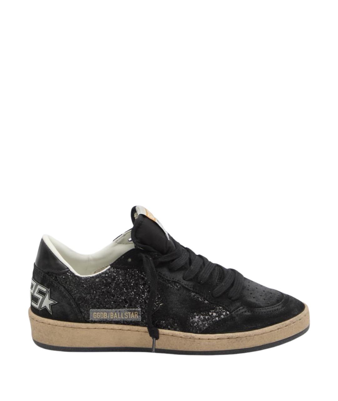 GOLDEN GOOSE DELUXE BRAND Черные кожаные кеды, фото 1