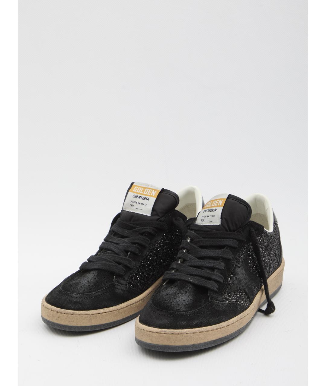 GOLDEN GOOSE DELUXE BRAND Черные кожаные кеды, фото 2