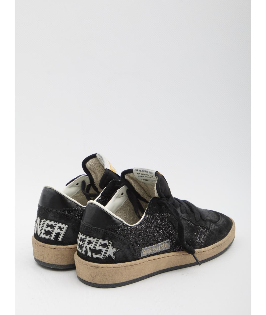 GOLDEN GOOSE DELUXE BRAND Черные кожаные кеды, фото 3