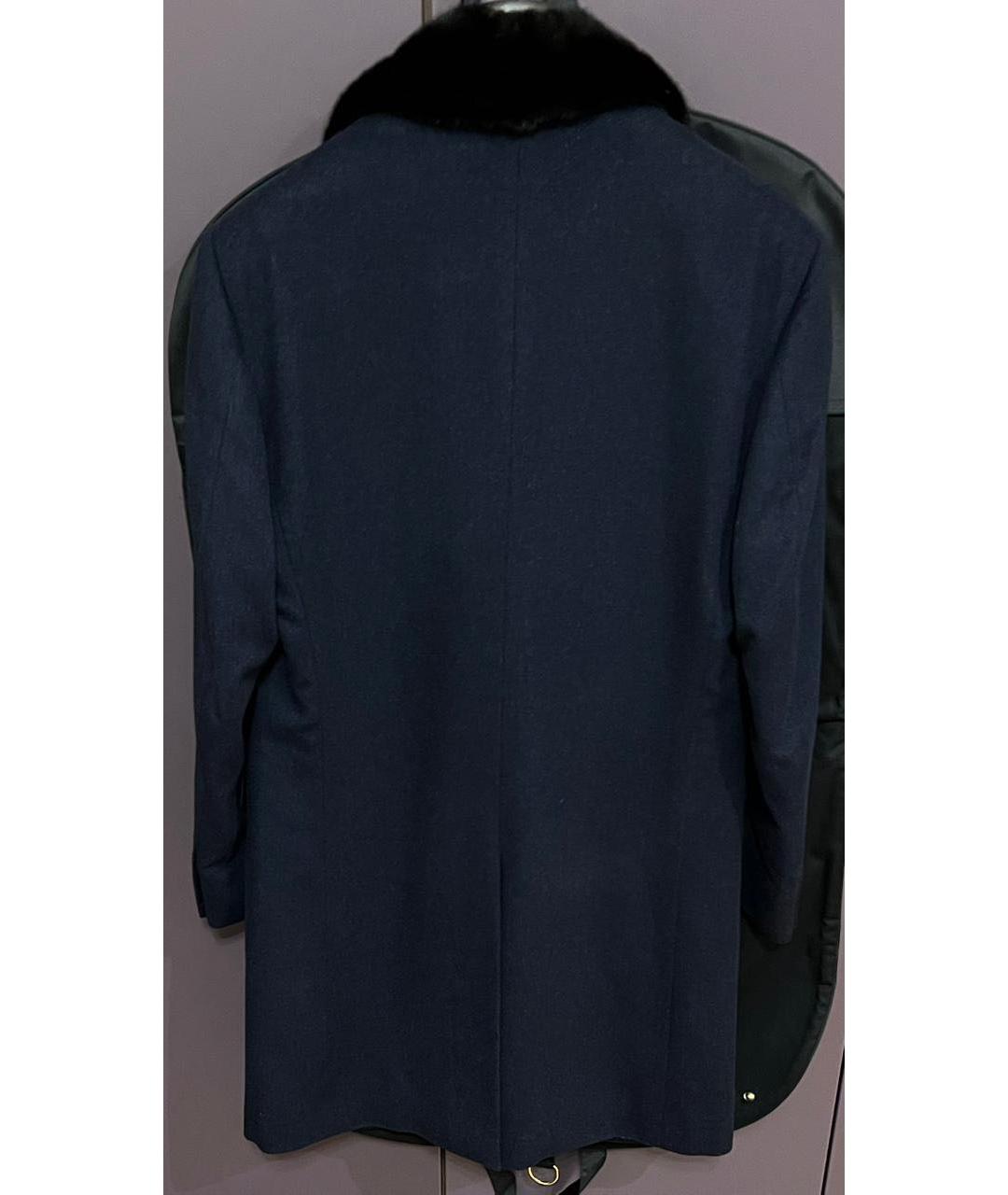 STEFANO RICCI Синее кашемировое пальто, фото 3
