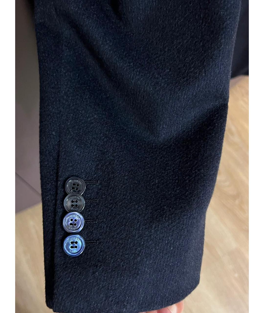 STEFANO RICCI Синее кашемировое пальто, фото 6
