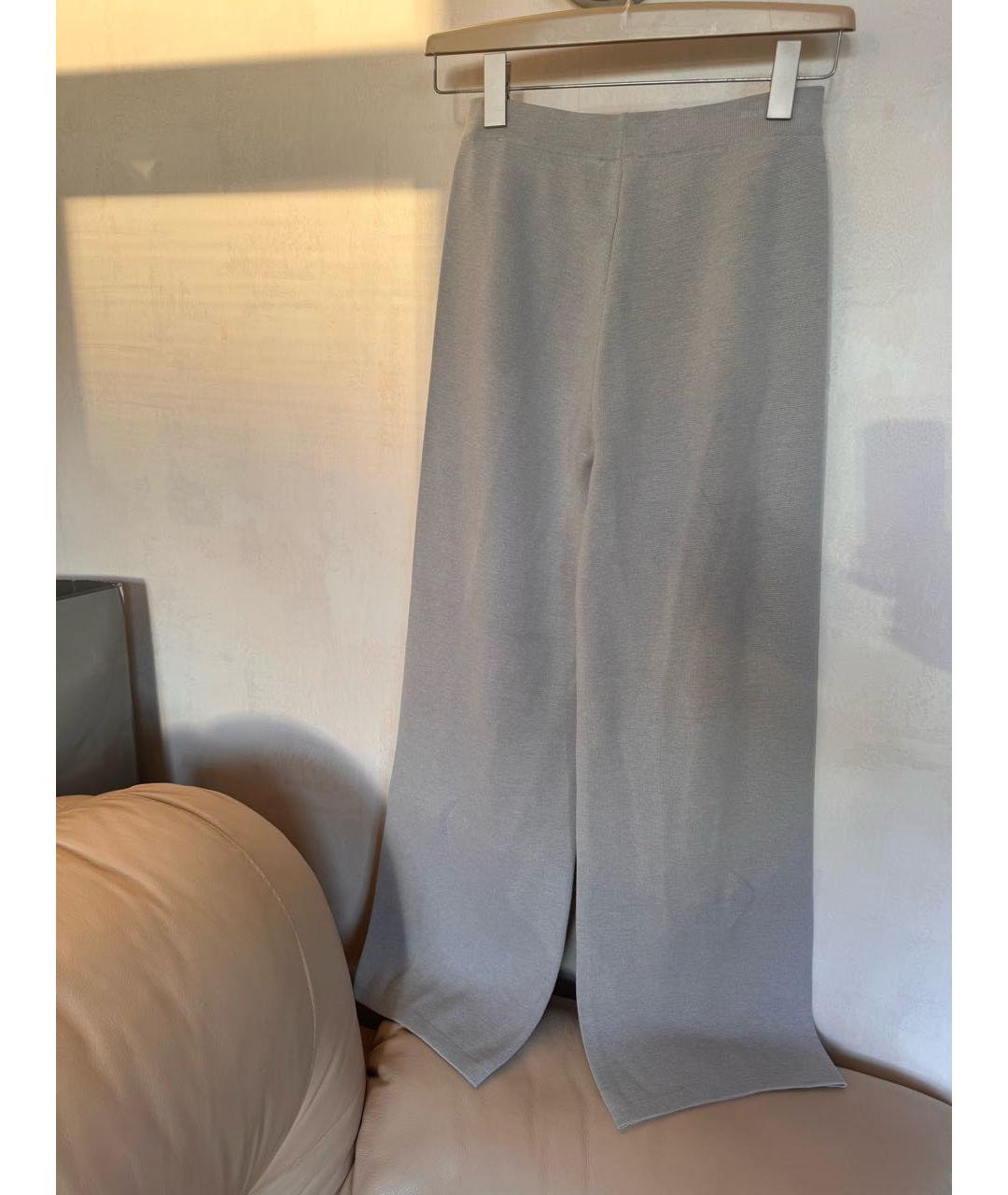 12 STOREEZ Серые вискозные брюки широкие, фото 2