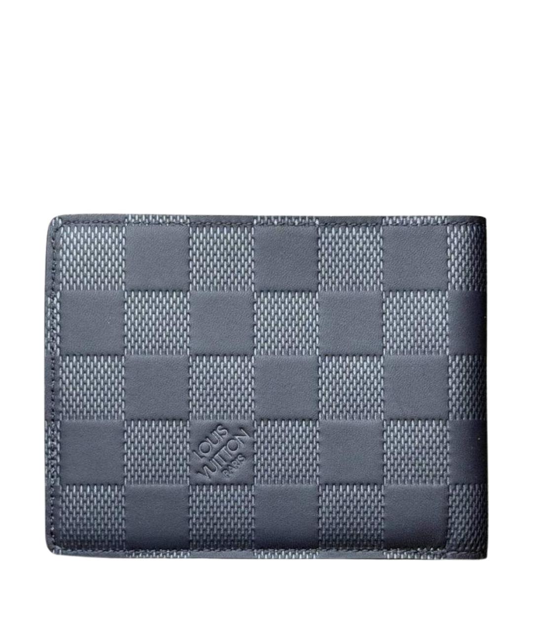 LOUIS VUITTON Черный кожаный кошелек, фото 1