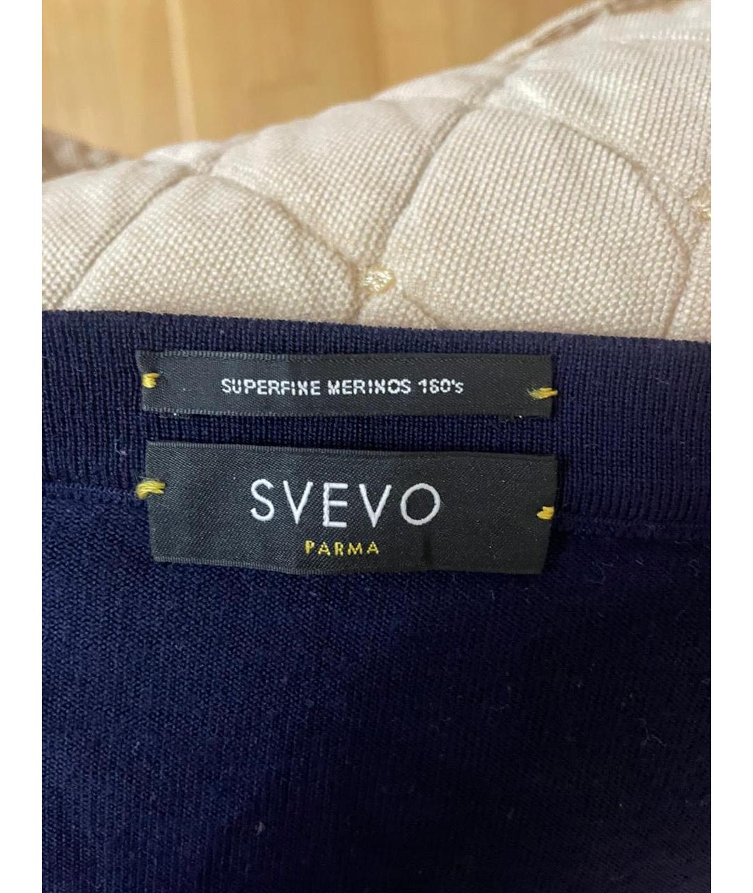 SVEVO Синий шерстяной джемпер / свитер, фото 3