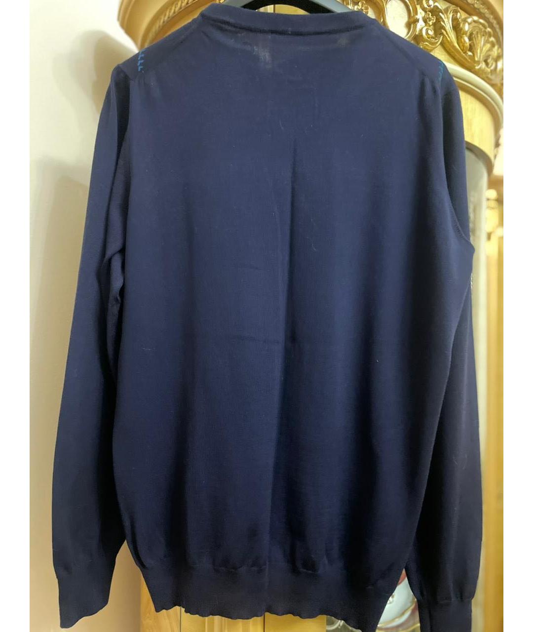 SVEVO Синий шерстяной джемпер / свитер, фото 2