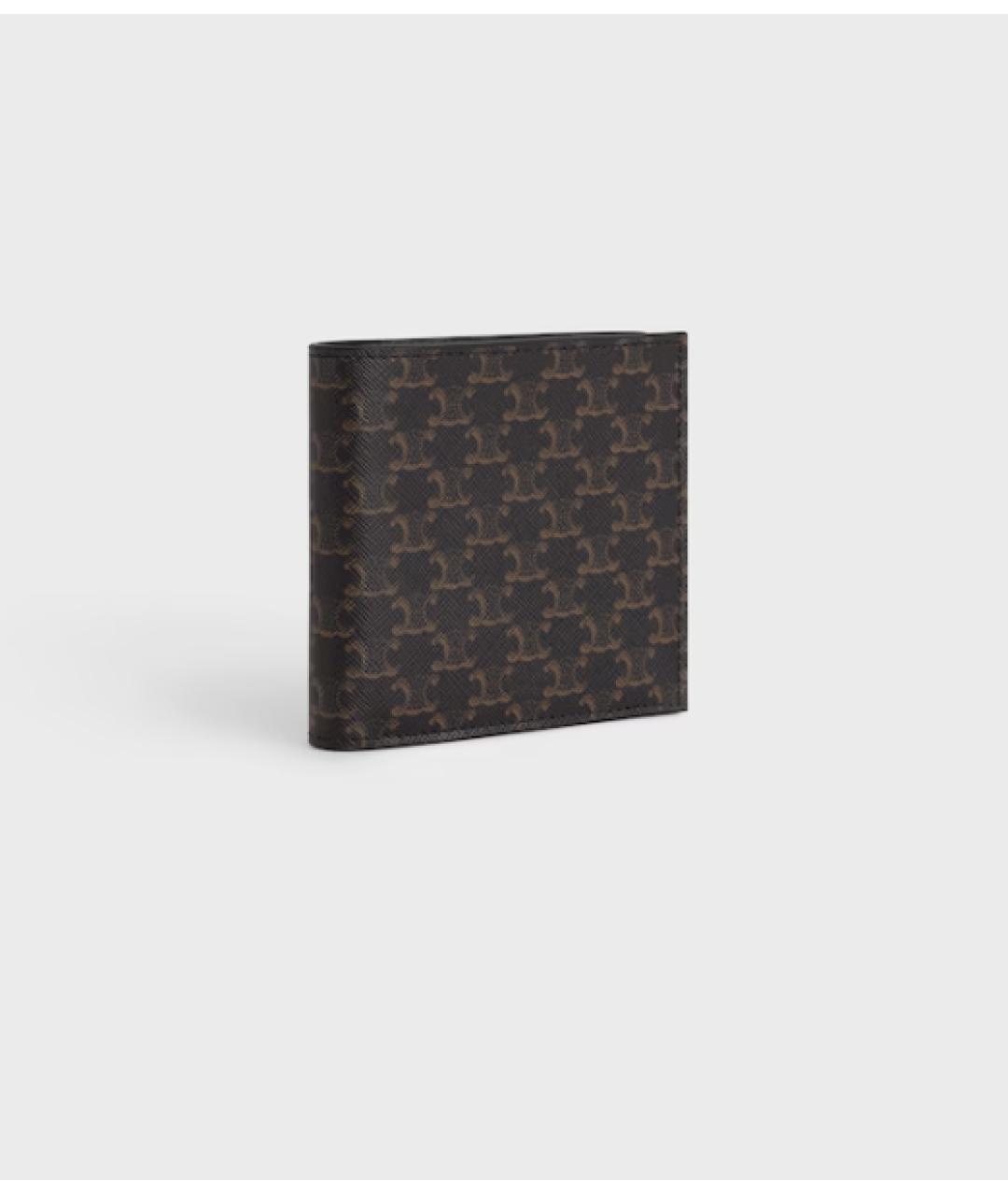 CELINE Черный кожаный кошелек, фото 4