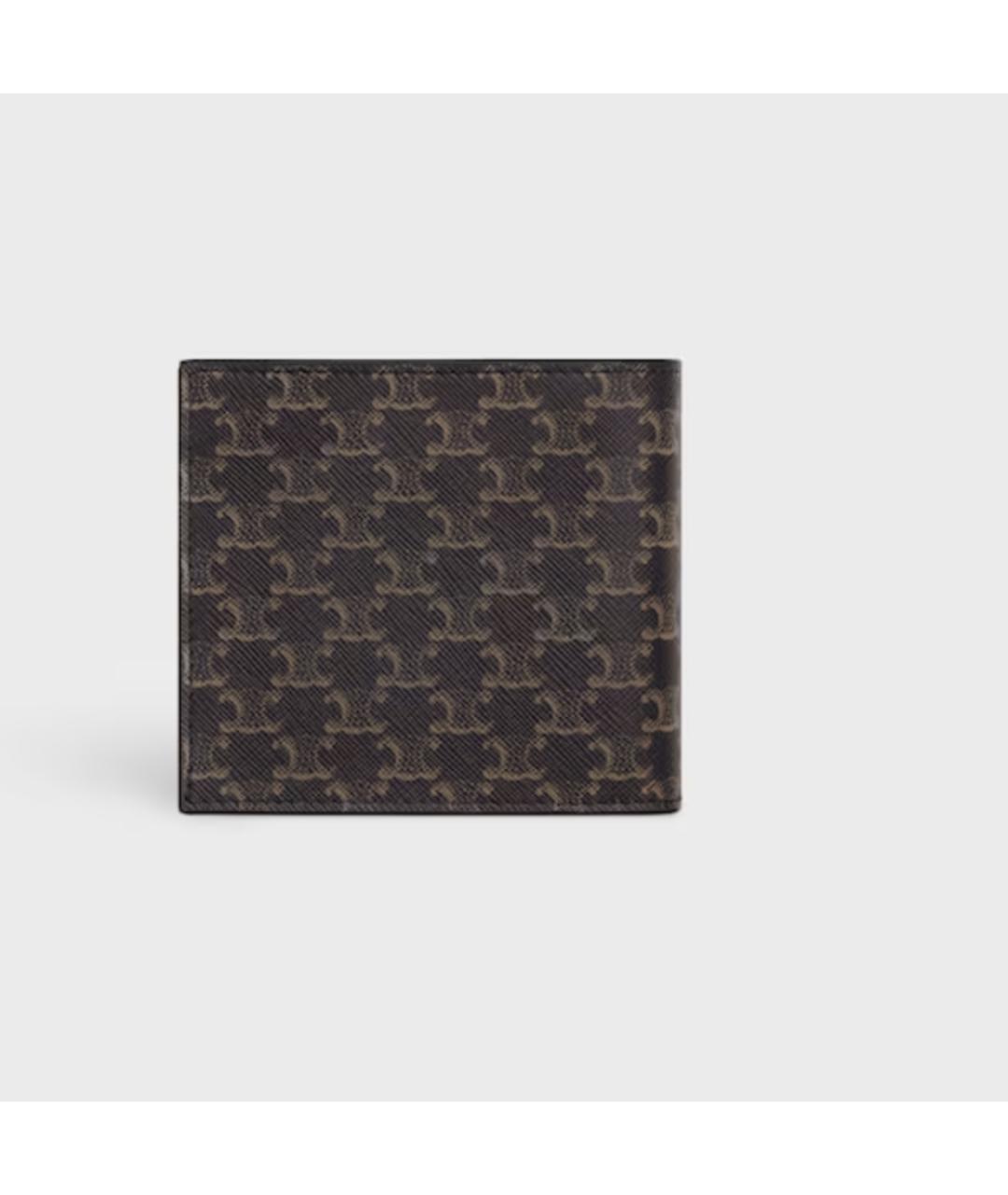 CELINE Черный кожаный кошелек, фото 3