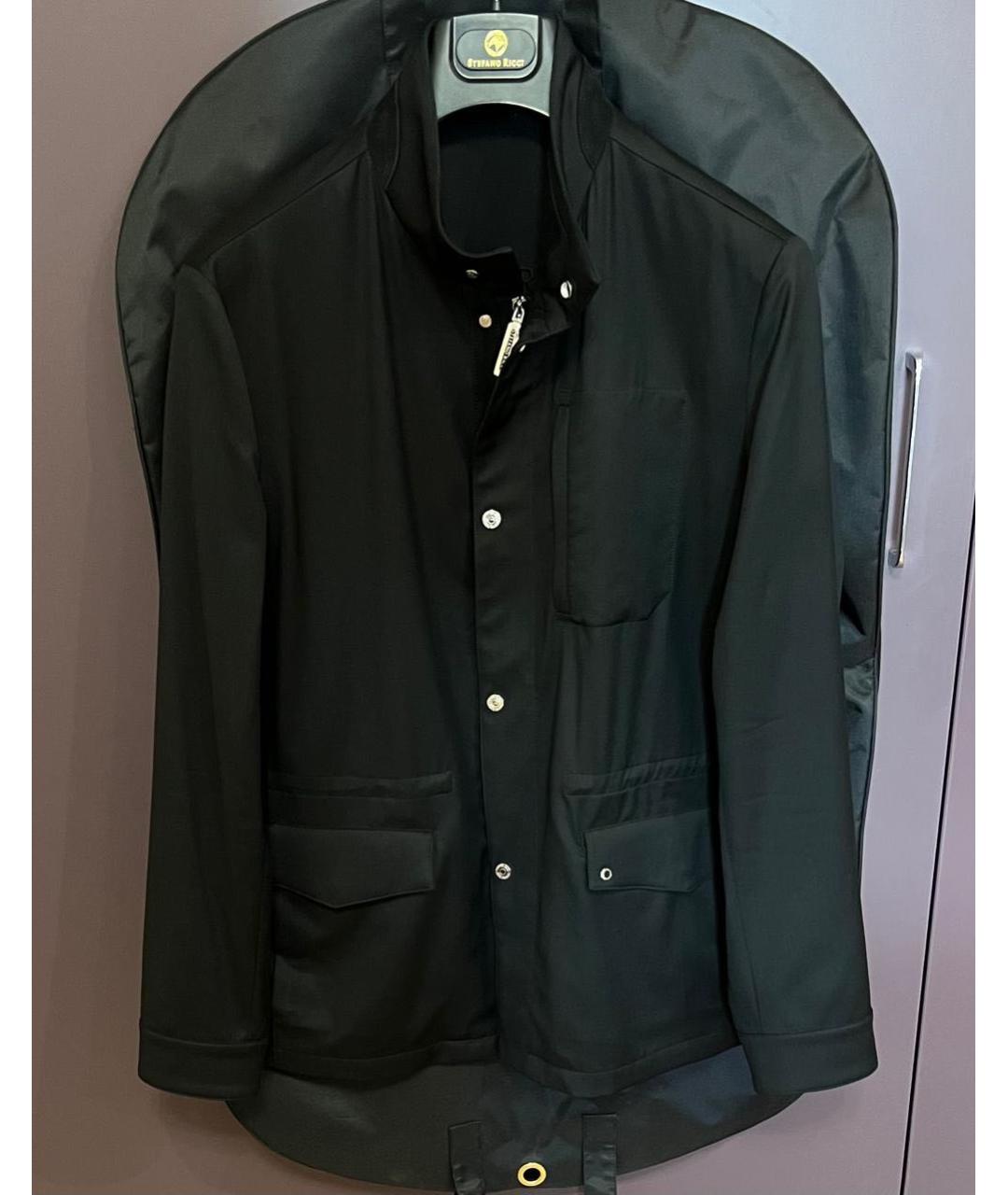 STEFANO RICCI Черная шерстяная куртка, фото 9