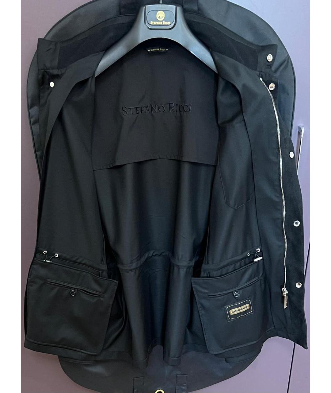 STEFANO RICCI Черная шерстяная куртка, фото 2