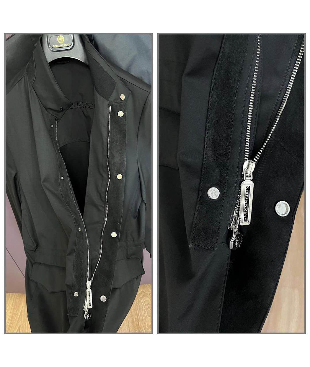 STEFANO RICCI Черная шерстяная куртка, фото 6