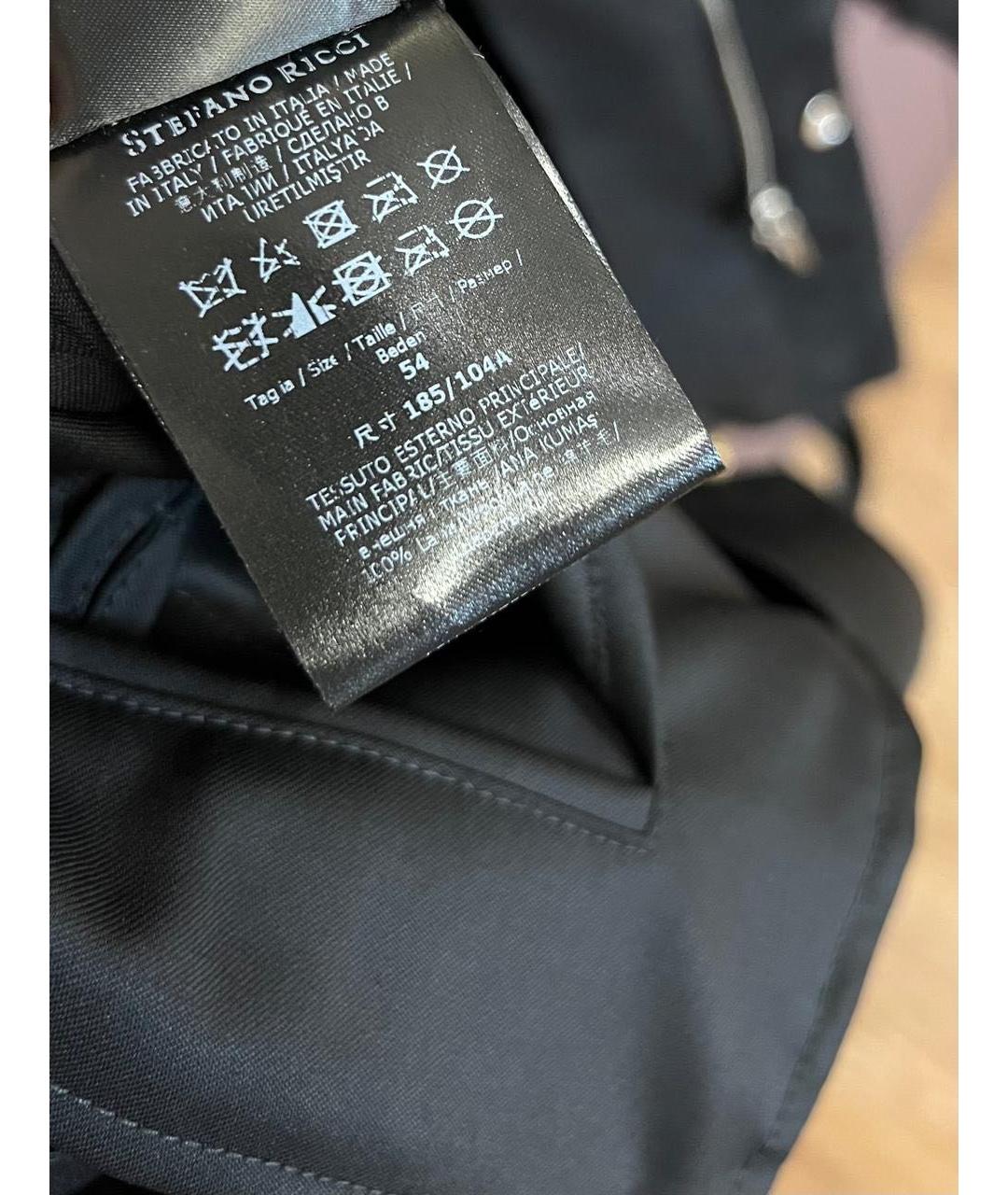 STEFANO RICCI Черная шерстяная куртка, фото 8