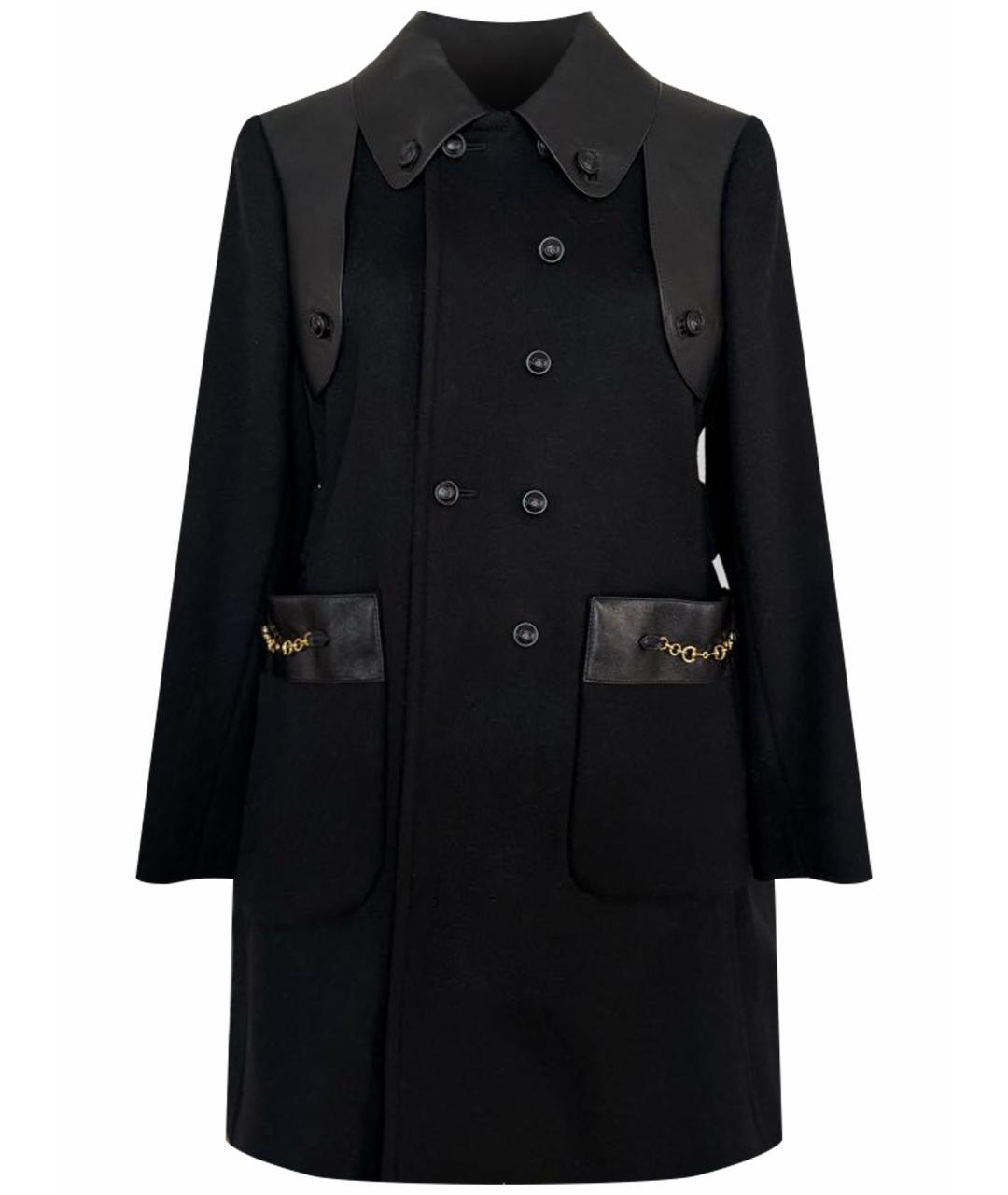 GUCCI Черное шерстяное пальто, фото 1