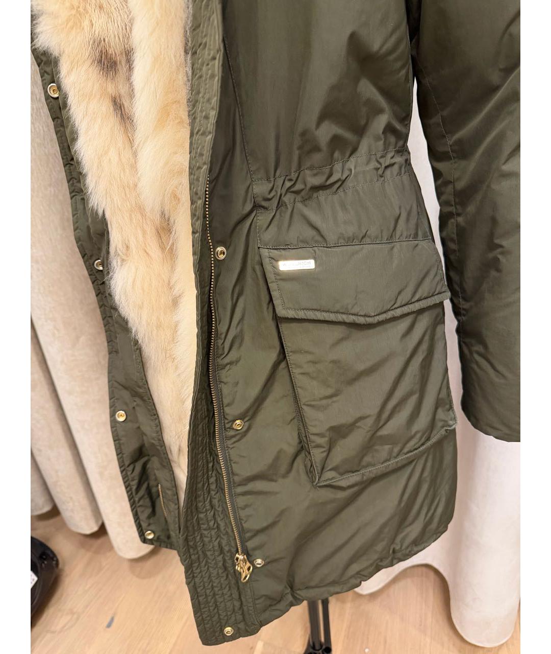 WOOLRICH Хаки хлопковый пуховик, фото 3