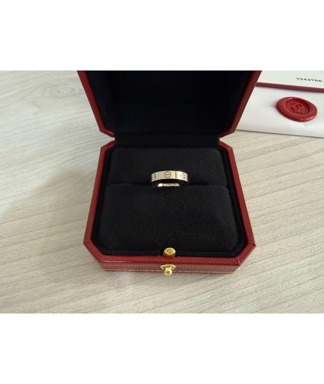 CARTIER Серебряное кольцо из белого золота, фото 4