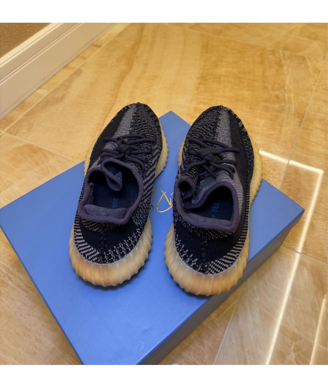 ADIDAS YEEZY Черные текстильные кроссовки, фото 3