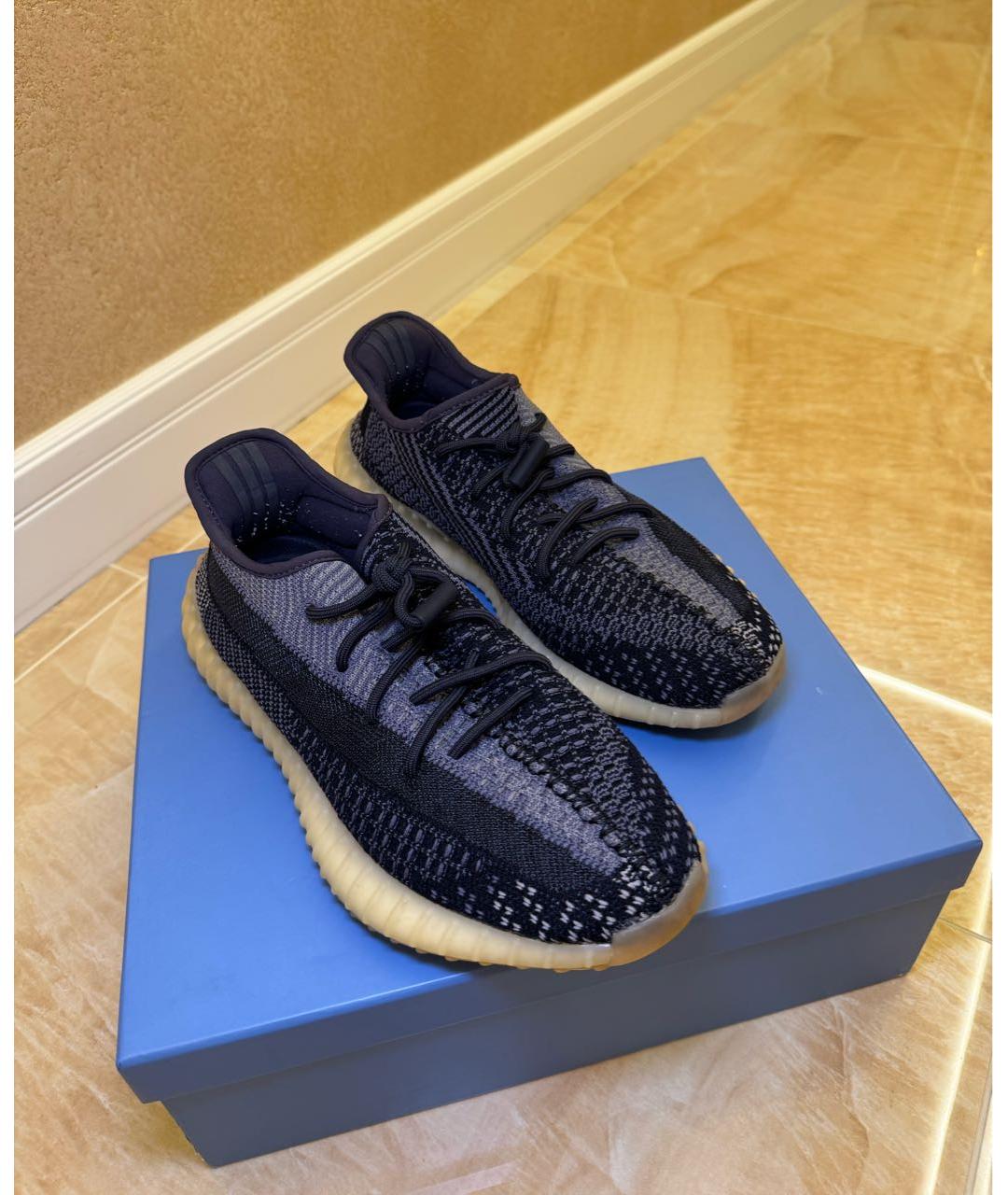 ADIDAS YEEZY Черные текстильные кроссовки, фото 2