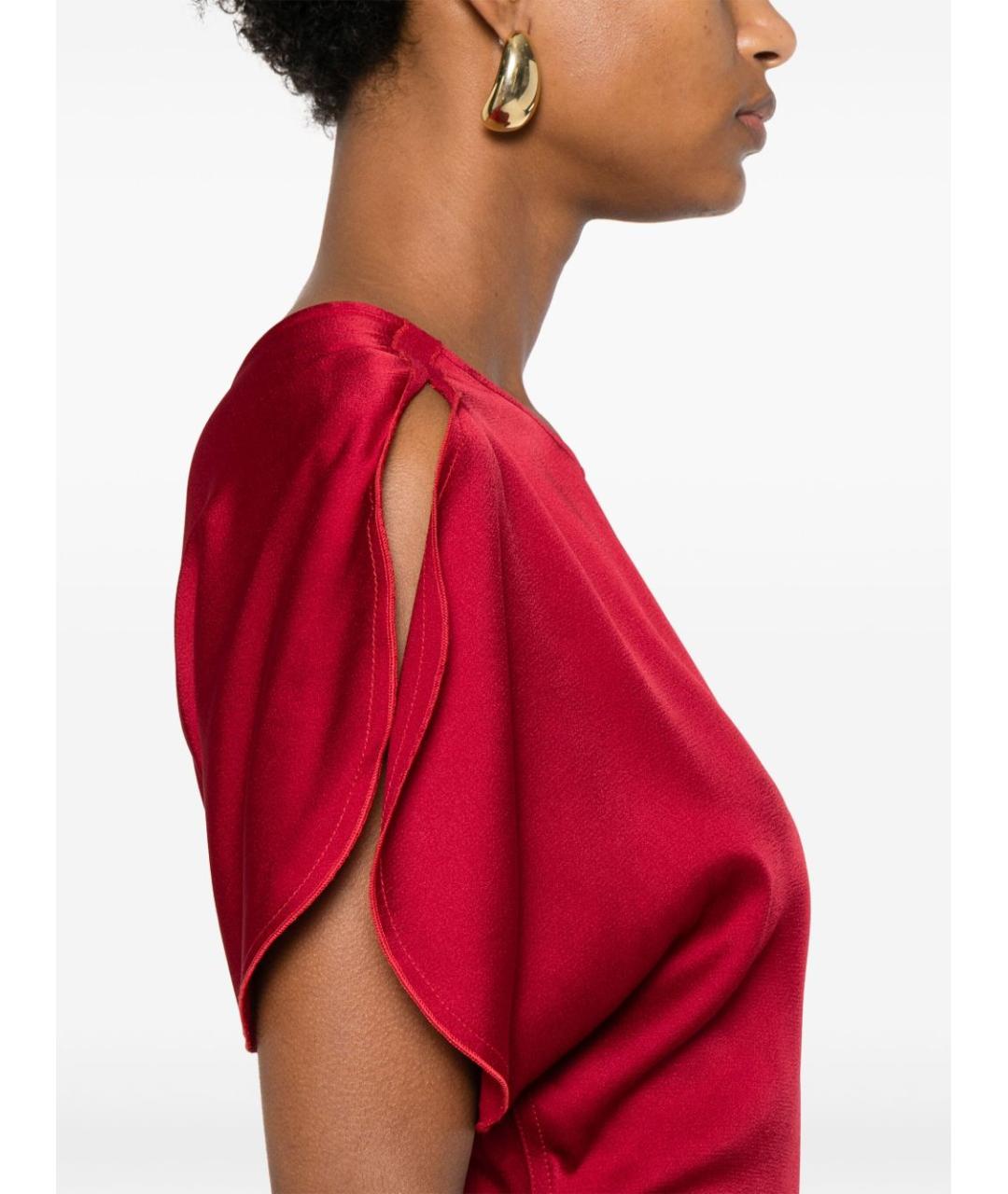 VICTORIA BECKHAM Красное вечернее платье, фото 4