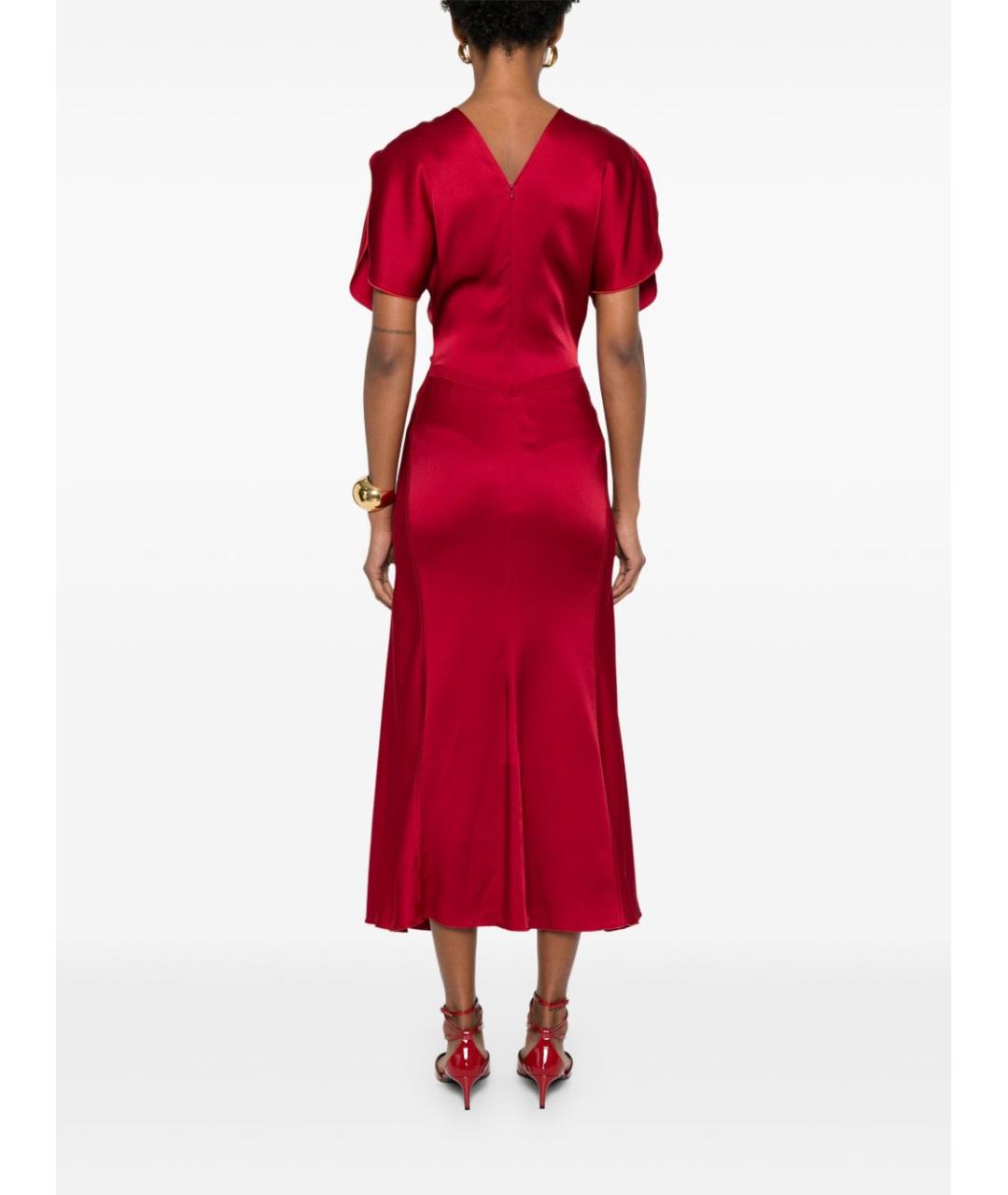 VICTORIA BECKHAM Красное вечернее платье, фото 5