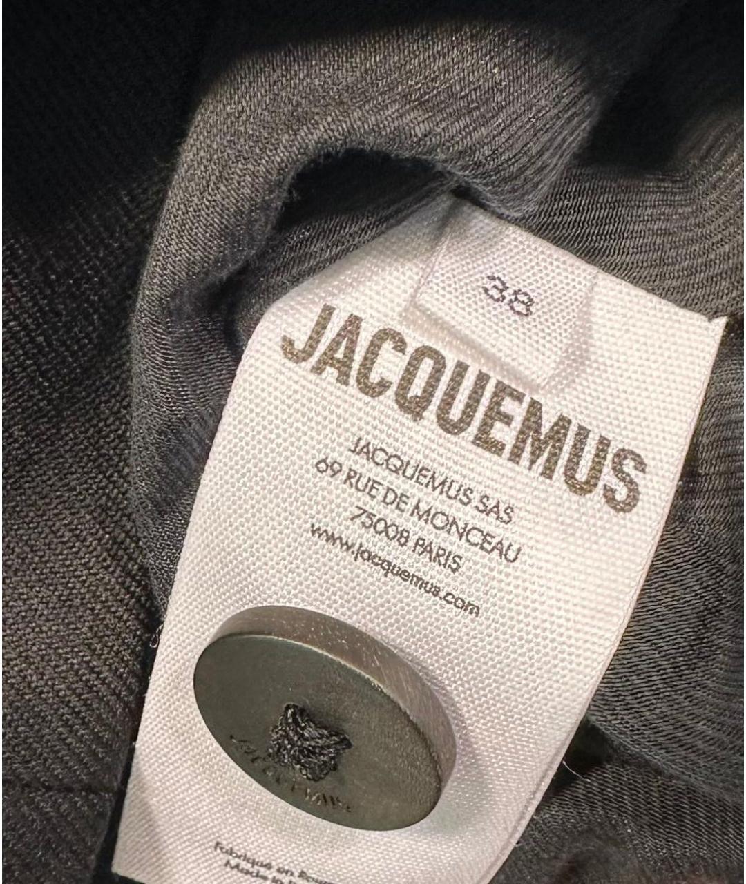 JACQUEMUS Черный шерстяной жакет/пиджак, фото 5