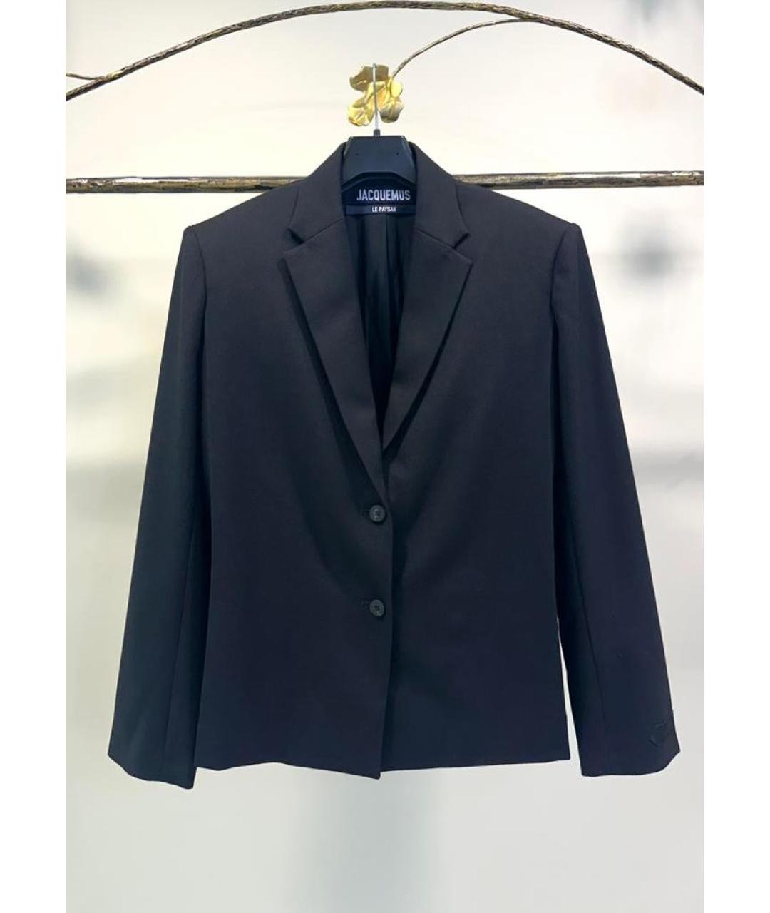 JACQUEMUS Черный шерстяной жакет/пиджак, фото 7