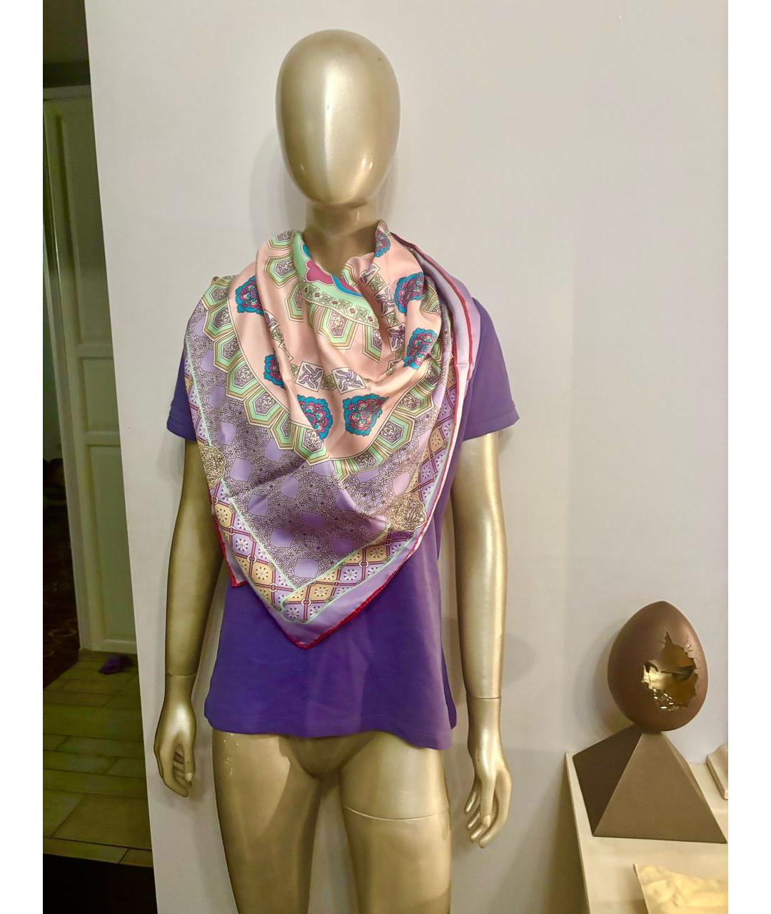 VERSACE Мульти шелковый платок, фото 4