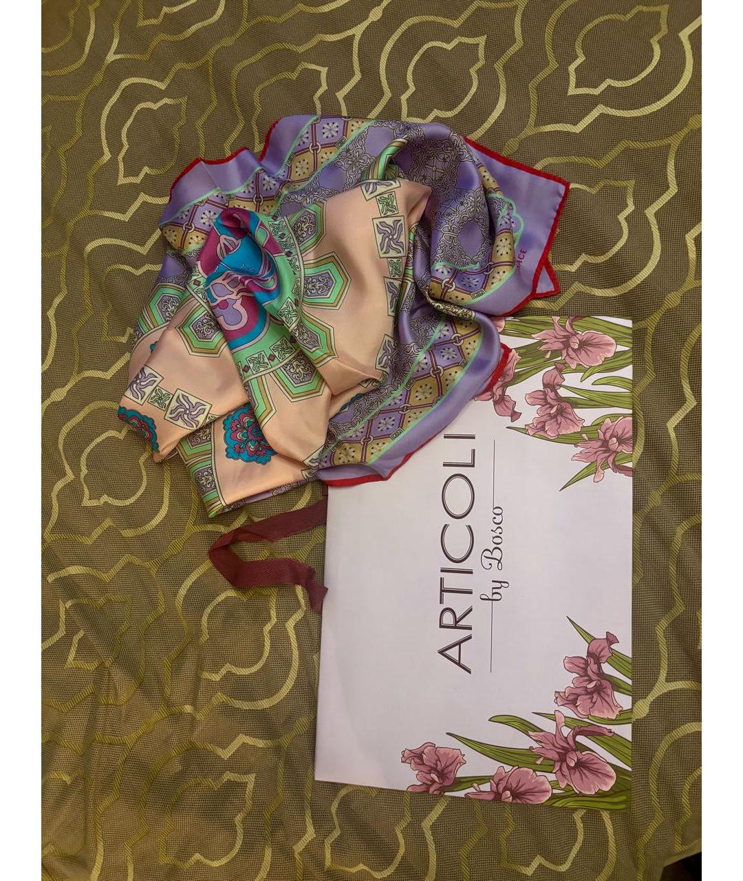 VERSACE Мульти шелковый платок, фото 6