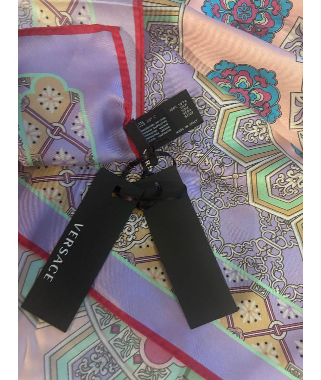 VERSACE Мульти шелковый платок, фото 3