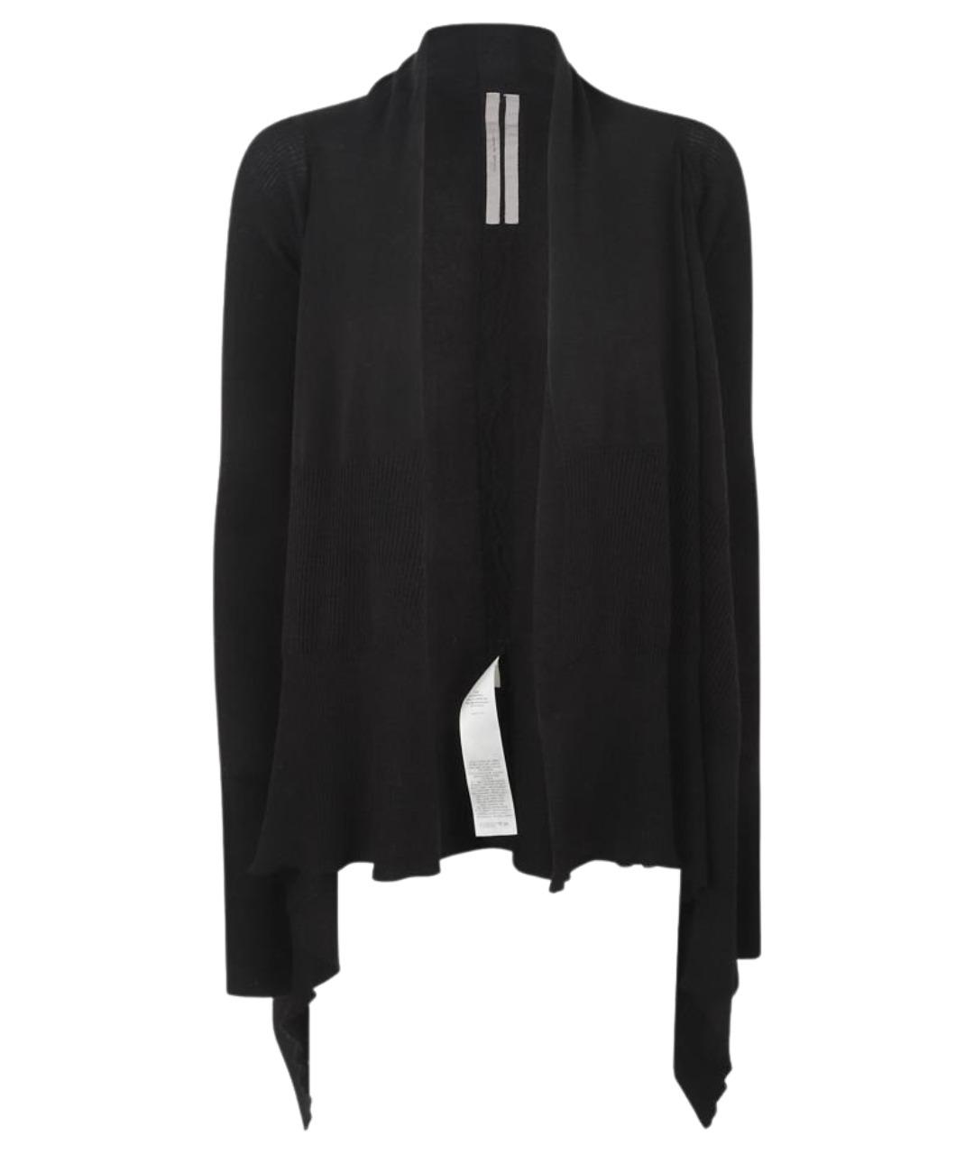 RICK OWENS Черный шерстяной кардиган, фото 1