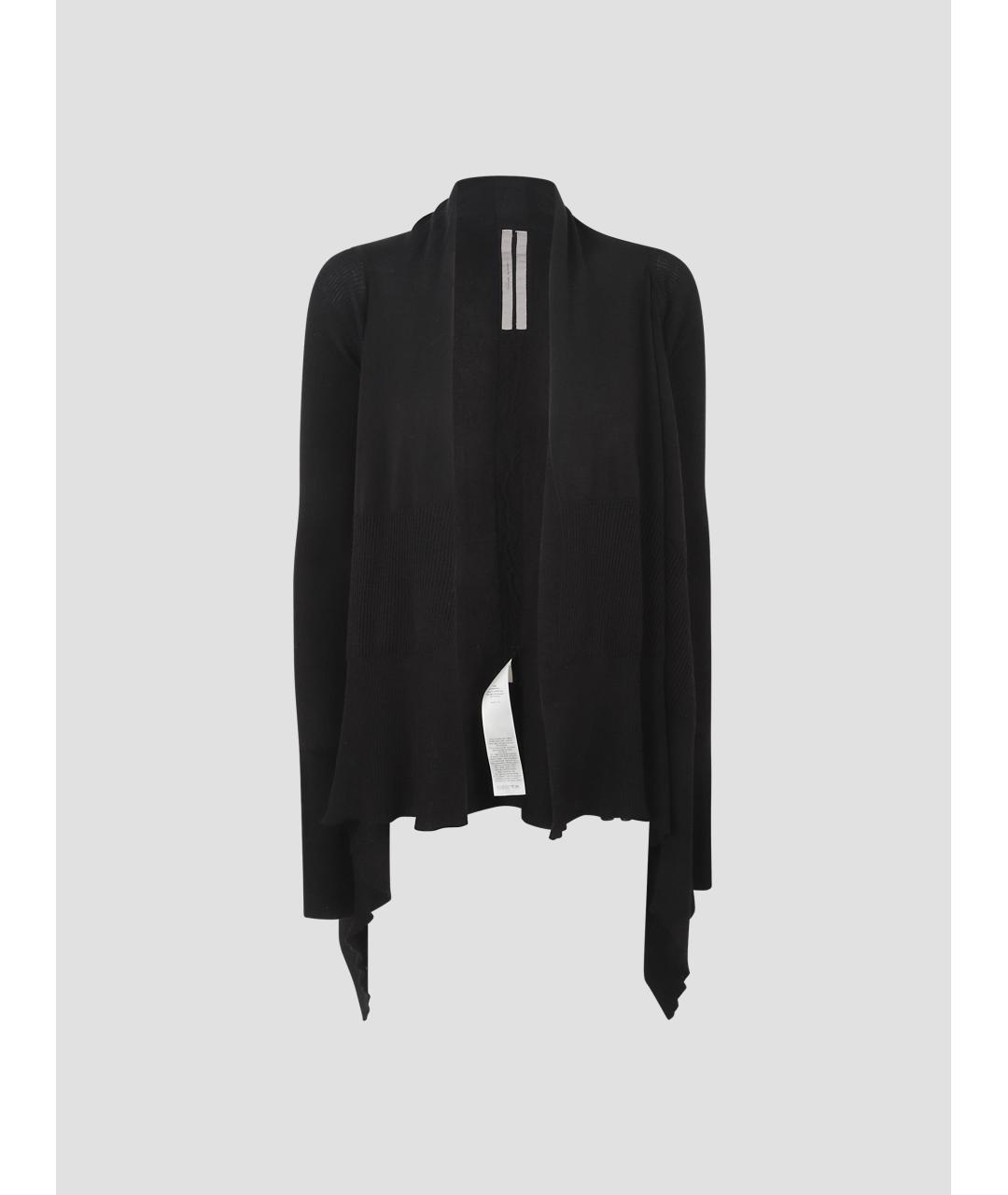 RICK OWENS Черный шерстяной кардиган, фото 4