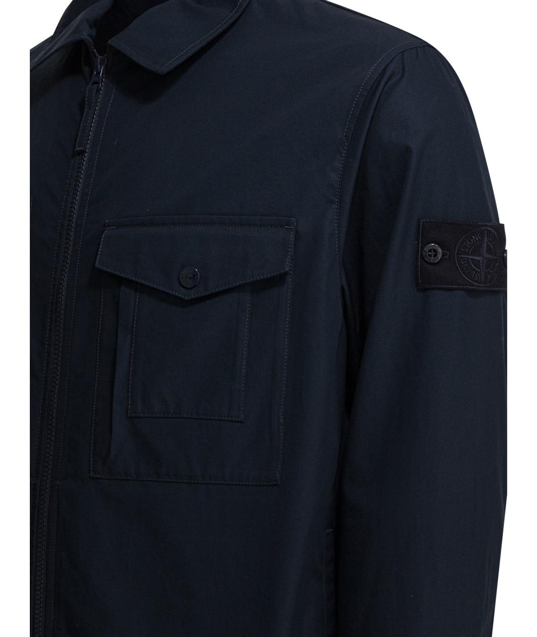 STONE ISLAND Синяя хлопковая куртка, фото 3