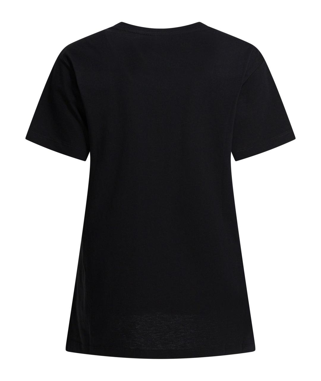 ISABEL MARANT ETOILE Черная хлопковая футболка, фото 2