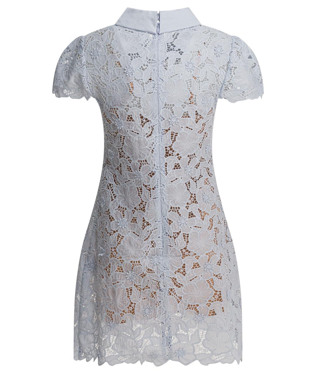 SELF-PORTRAIT Синее полиэстеровое повседневное платье, фото 2