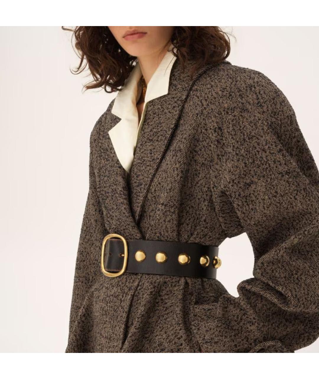 CHLOE Черный кожаный ремень, фото 2