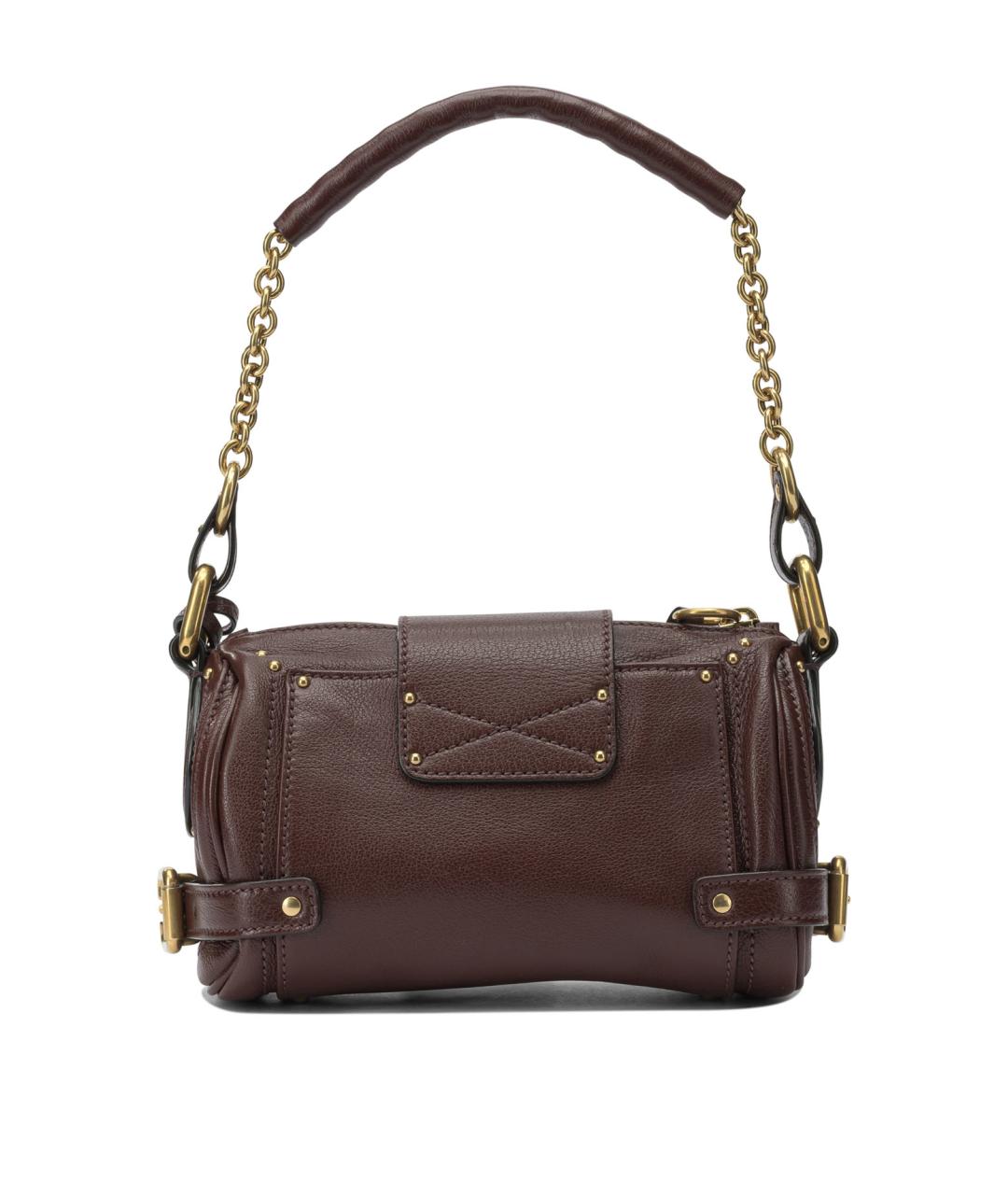 CHLOE Коричневая кожаная сумка через плечо, фото 3