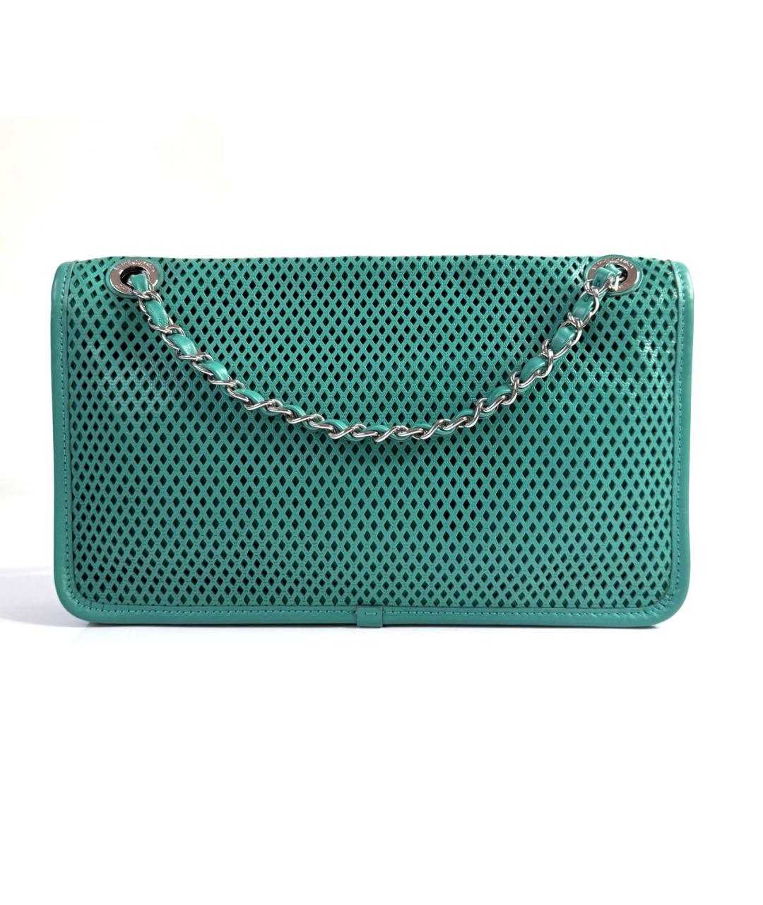 CHANEL Зеленая кожаная сумка через плечо, фото 3