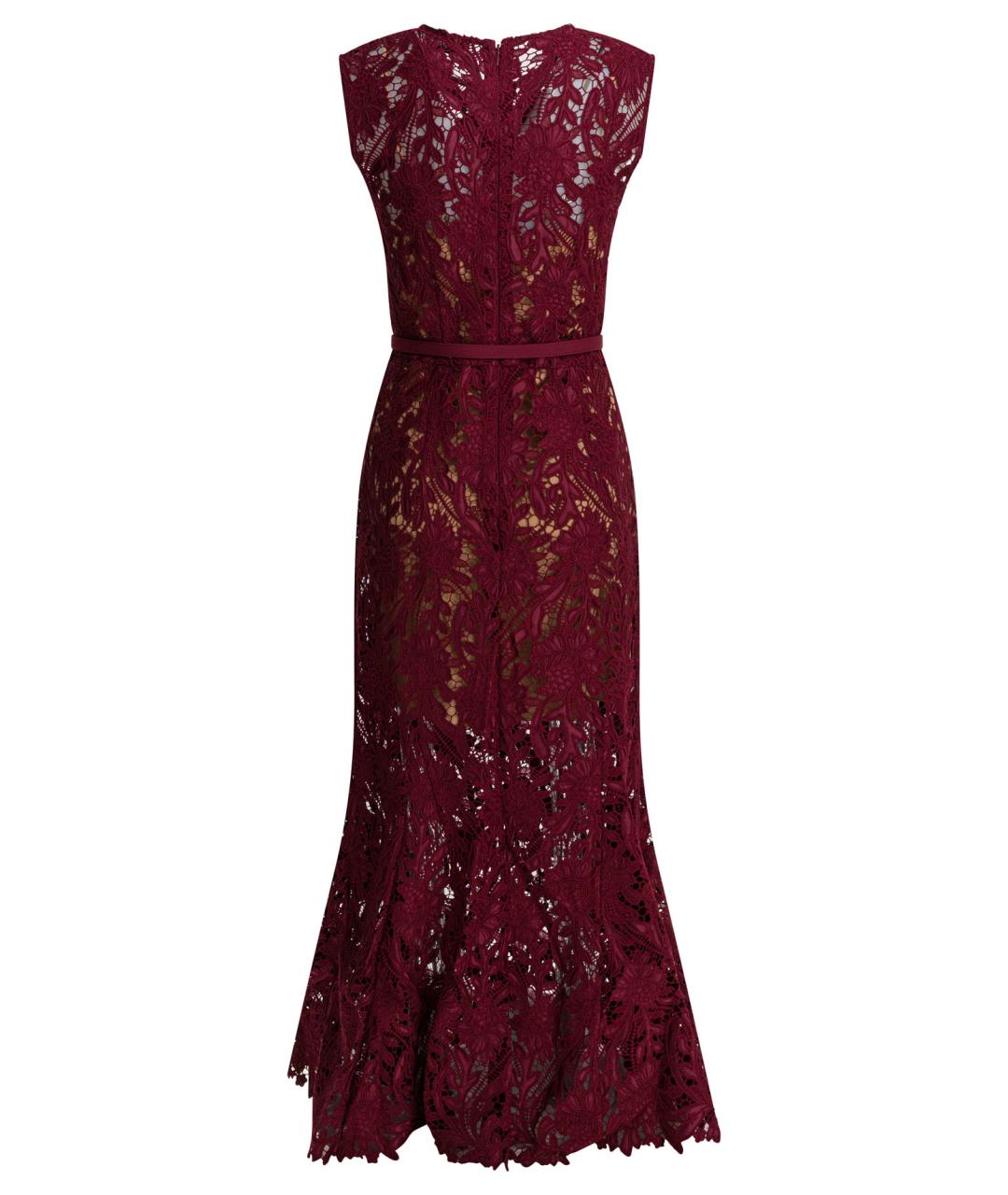 SELF-PORTRAIT Красное полиэстеровое вечернее платье, фото 2