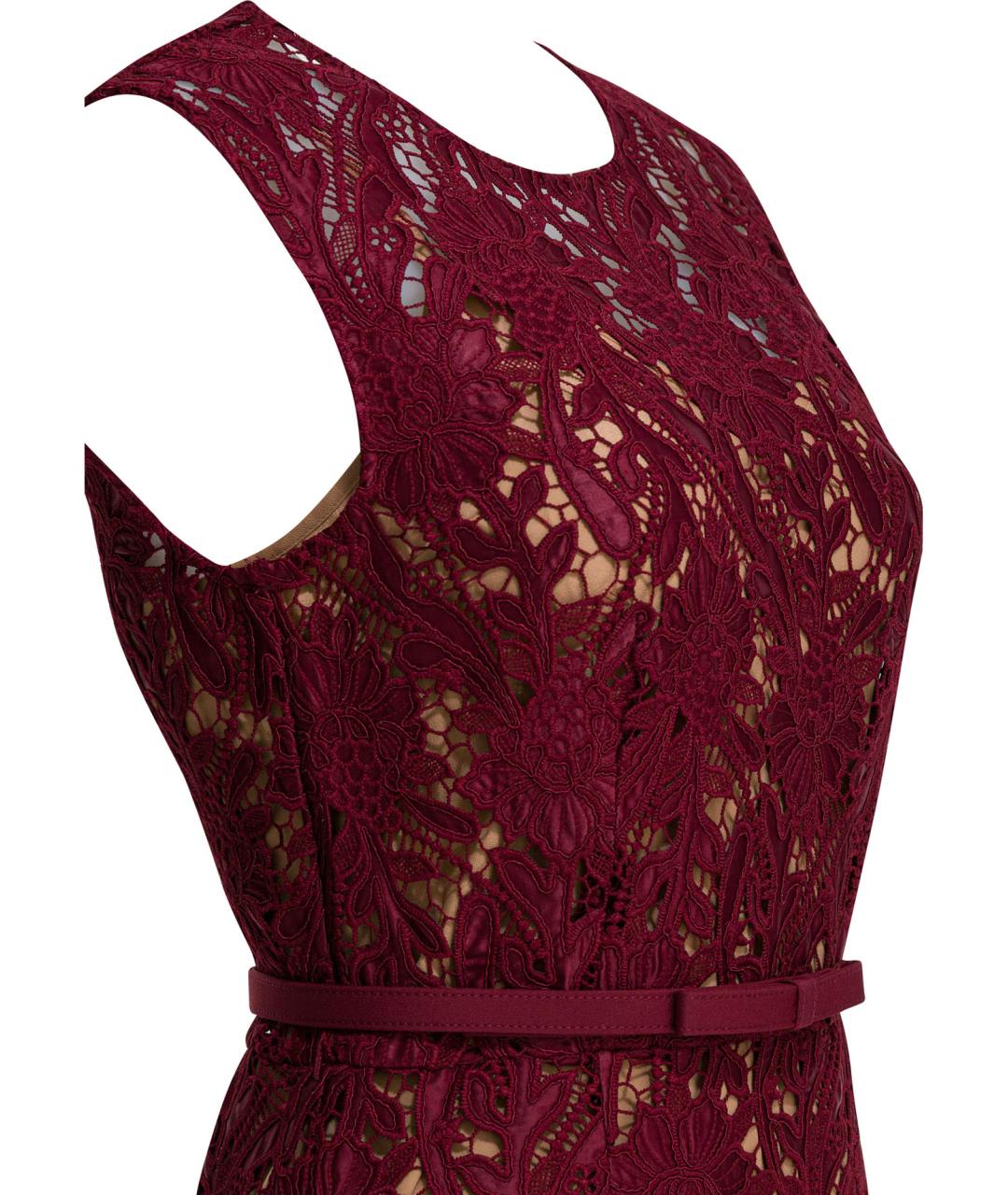 SELF-PORTRAIT Красное полиэстеровое вечернее платье, фото 4