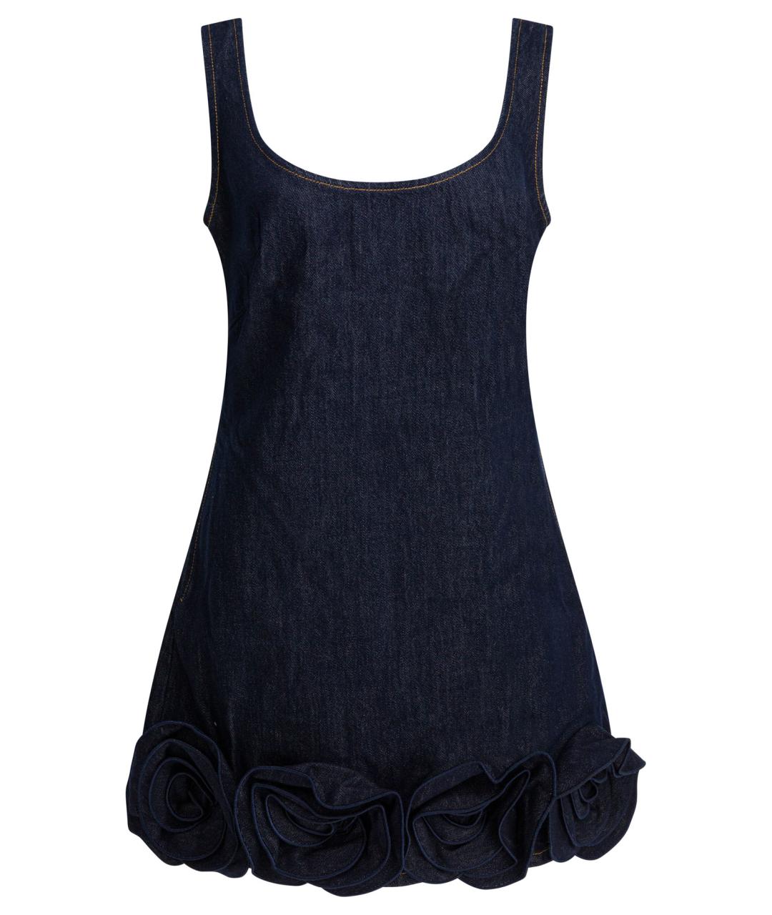 SELF-PORTRAIT Синее хлопковое повседневное платье, фото 1