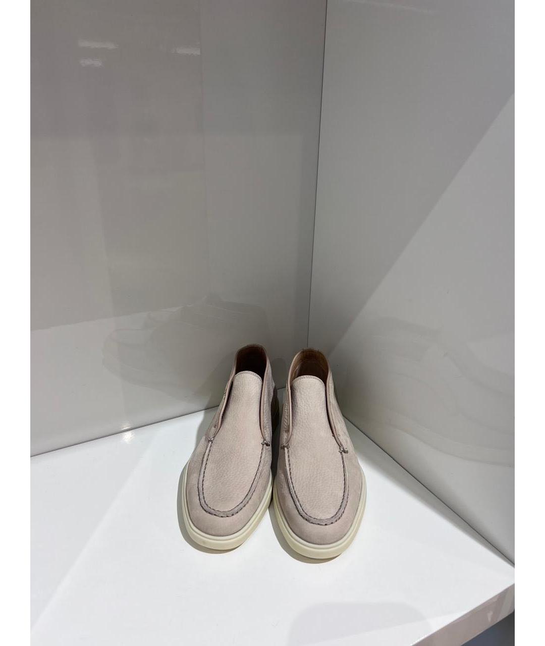 SANTONI Бежевые лоферы, фото 2