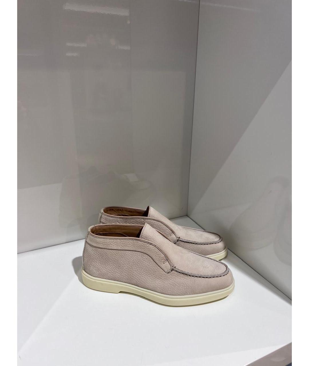 SANTONI Бежевые лоферы, фото 3