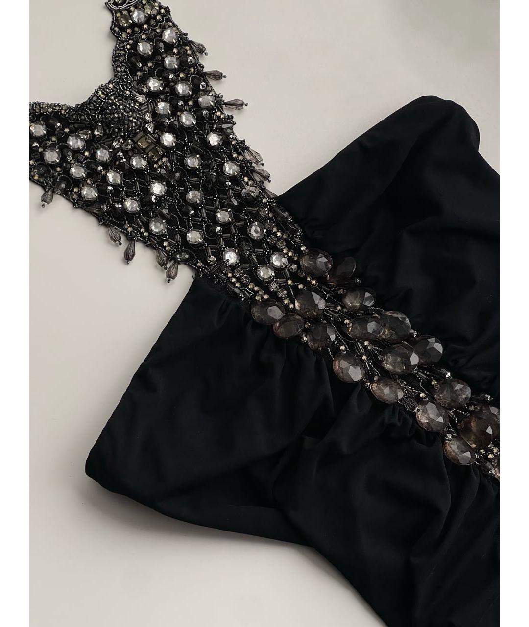 ROBERTO CAVALLI Черное вискозное вечернее платье, фото 4