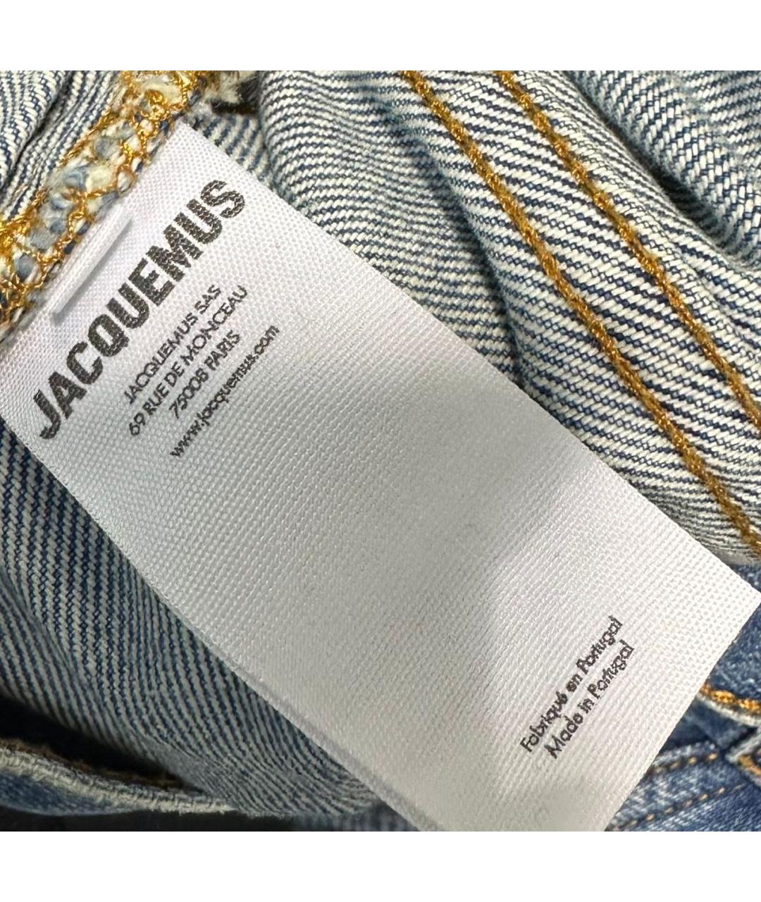 JACQUEMUS Голубая деним куртка, фото 5